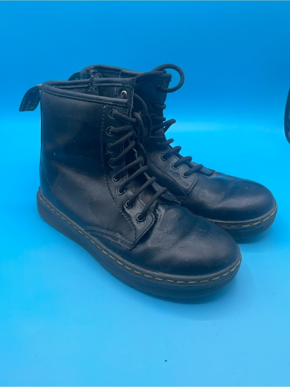 Dr. Martens Black Leather Lace-Up Ankle Boots